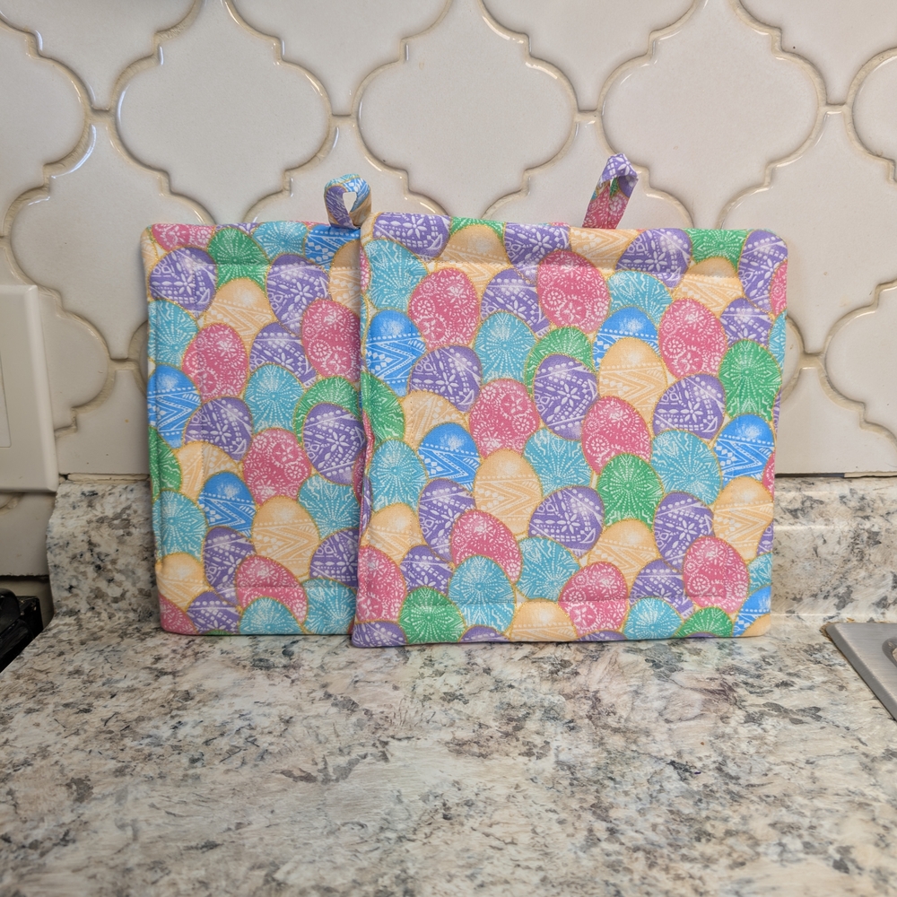 Colorful Patterned Pot Holders